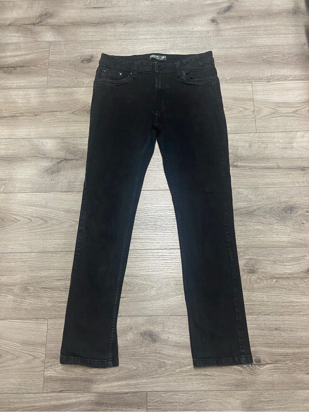 Free Planet Sustainable Denim Slim Fit Stretch Jeans Black